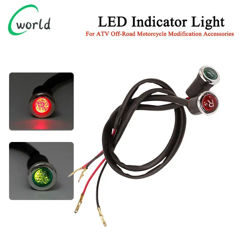 Diode R/N Reverse Gear Light N Neutral Gear Light 12V Indicator Light Is Suitable For ATV, Go Karts And Motorcycles