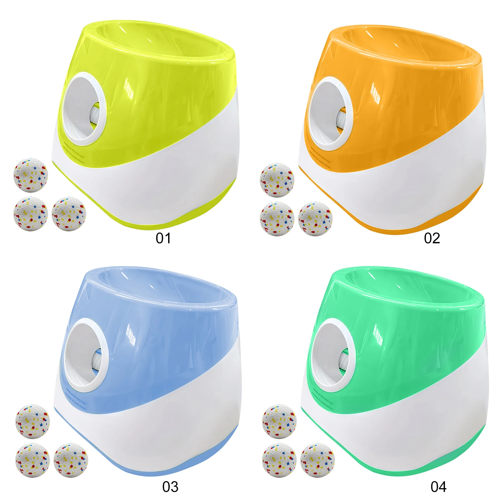 

Automatic Dog Ball Launcher with 3 Distance Ball Thrower Machine Rechargeable Small Dog Ball Thrower for Medium & Small Dogs