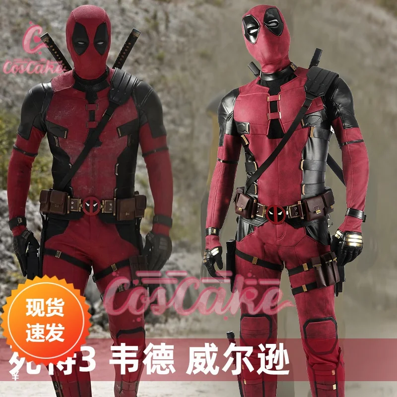 Deadpool 3 Cosplay Cosutme Wade Winston Wilson Cosplay Costume Woman Deadpool Cosplay Costume  Movie Anti-hero Suit Halloween