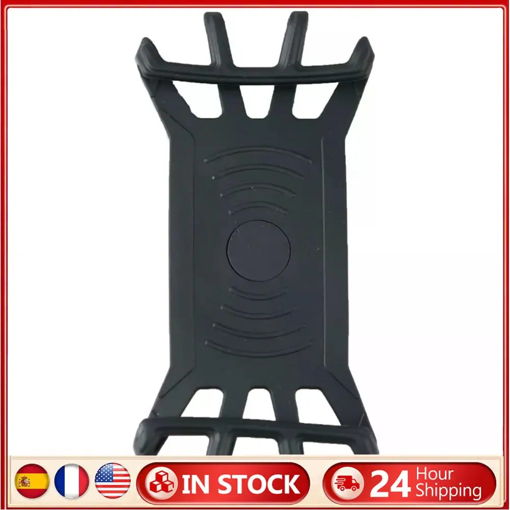 실리콘 스트랩이있는 사이클링 휴대폰 브래킷 고탄성 오토바이 전화 스탠드 4 인치 이상의 전화 용 찢어짐 방지