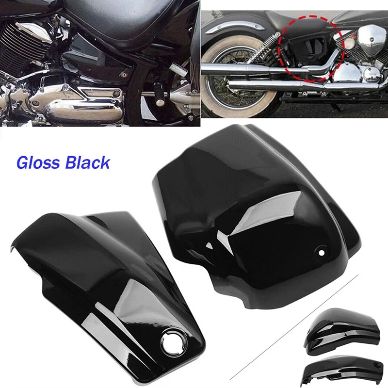 Battery Side Fairing Covers Parts Kit For Yamaha Dragstar Vstar XVS1100 Custom 1999-2011