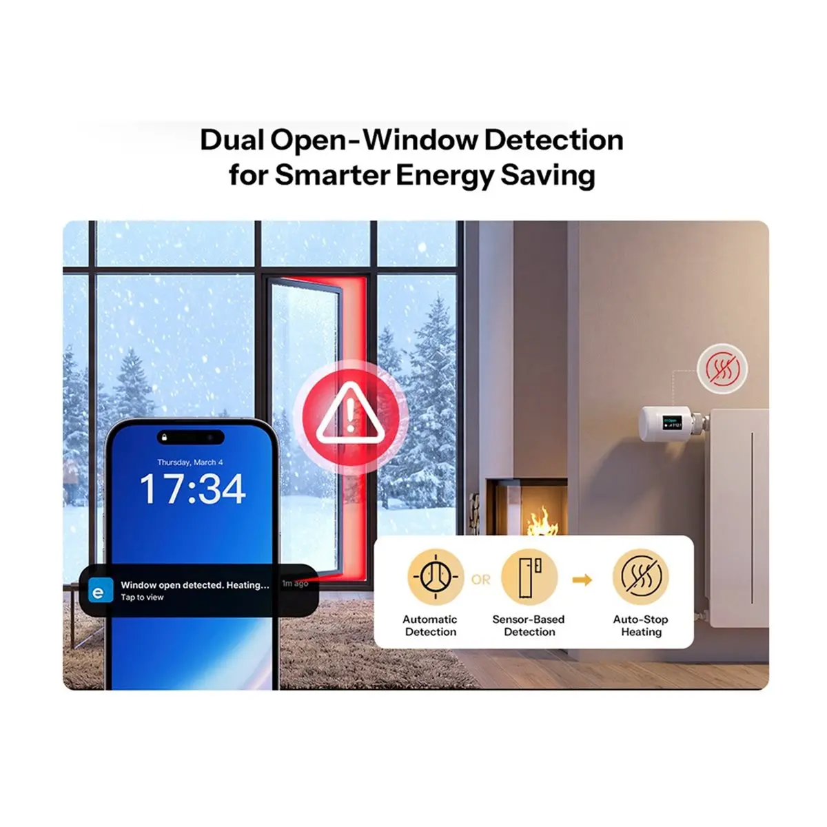 TRV-ZBT ZigBee+BLE Thermostatic Valve Real-Time Temperature Control Temperature Adjustment Intelligent Timing