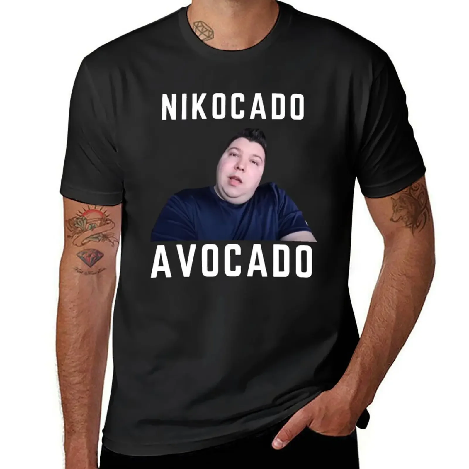 

Nikocado Avocado T-Shirt shirts graphic tees plain custom t shirt mens plain t shirts