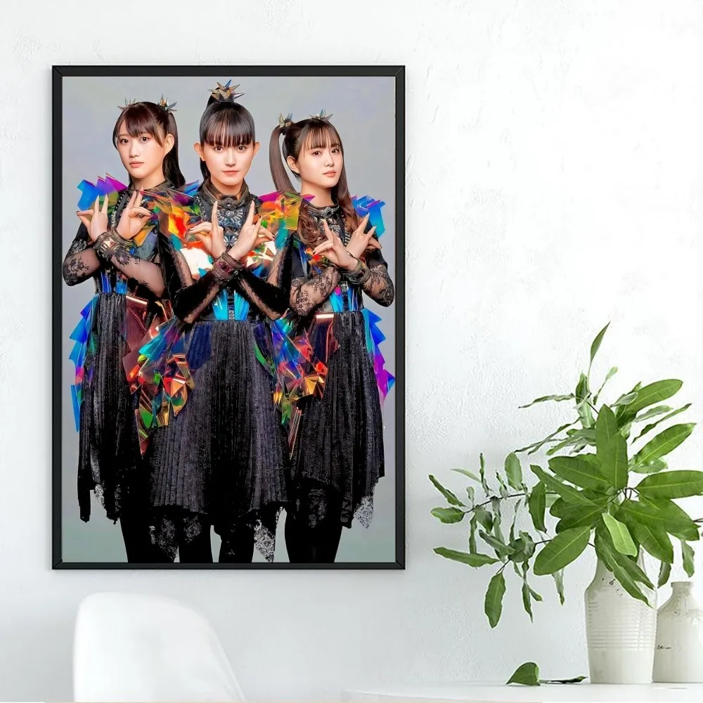 Babymetal Japanese Idol Group Poster DIY Poster Kraft Paper Vintage Poster Wall Art Painting Study Stickers Big Wall Painting