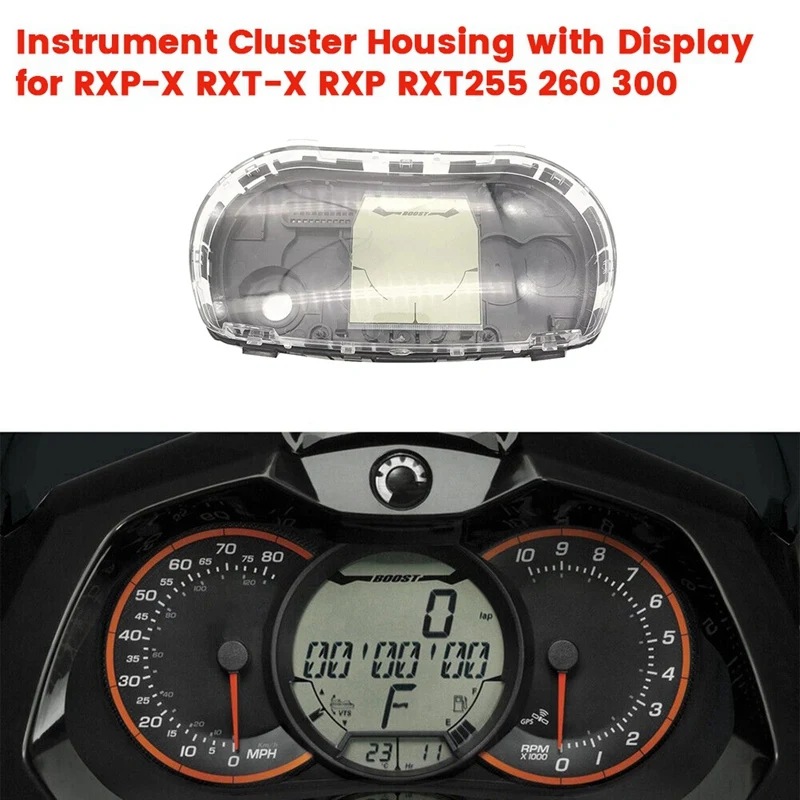 

Motorboat Instrument LCD Display Screen With Cluster Housing 278002716 For Sea-Doo 4-Tec RXP RXT 255 260 Boost 278003531