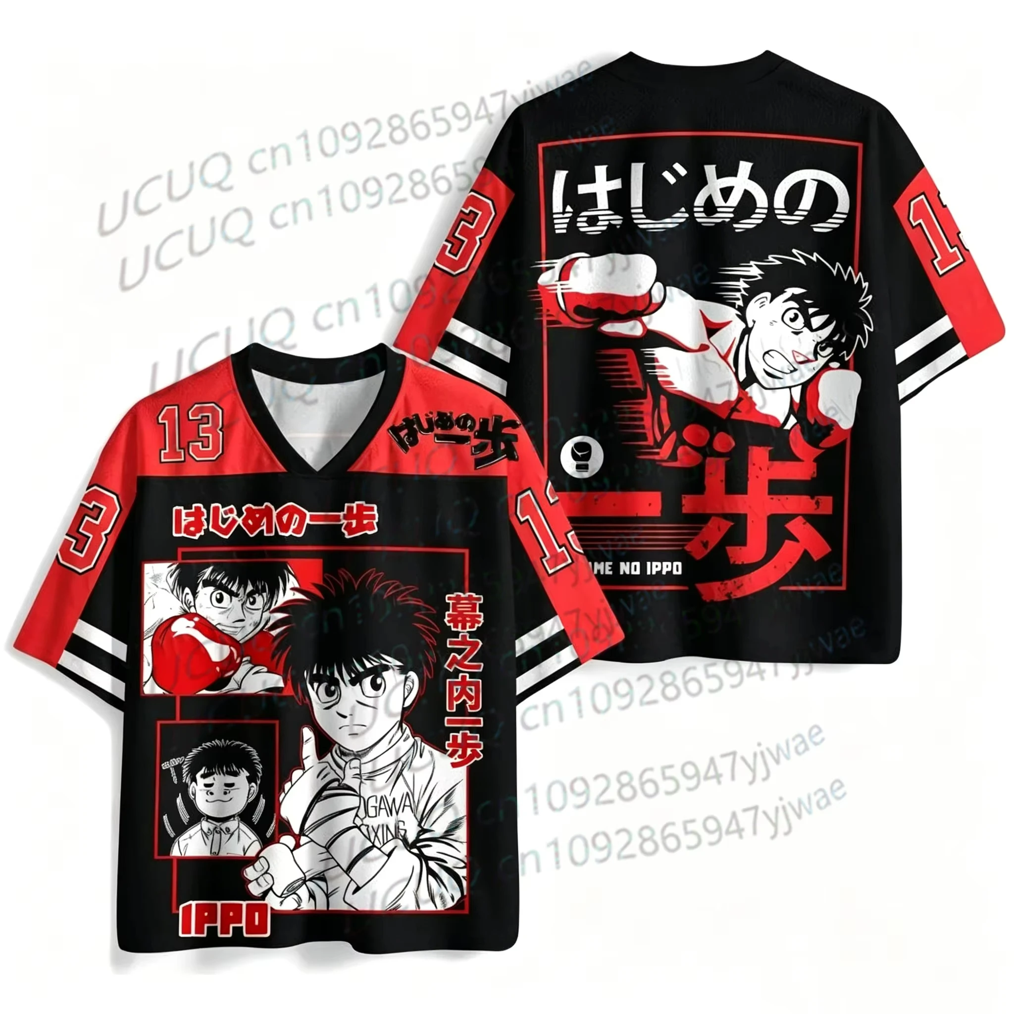 Summer Men's Women's Short Sleeve Tee Casual Cute Hajime no Ippo Hot Anime Fans Kid T-shirt Tops Y2K Jersey Tops