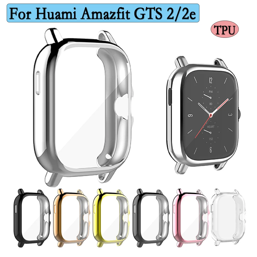 Мягкие часы из ТПУ, полная защита экрана для Huami Amazfit GTS 2/ GTS 2E, противоударные аксессуары для умных часов