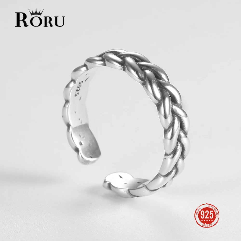 

Кольцо RORU из серебра 925 пробы, толщиной 4,5 мм