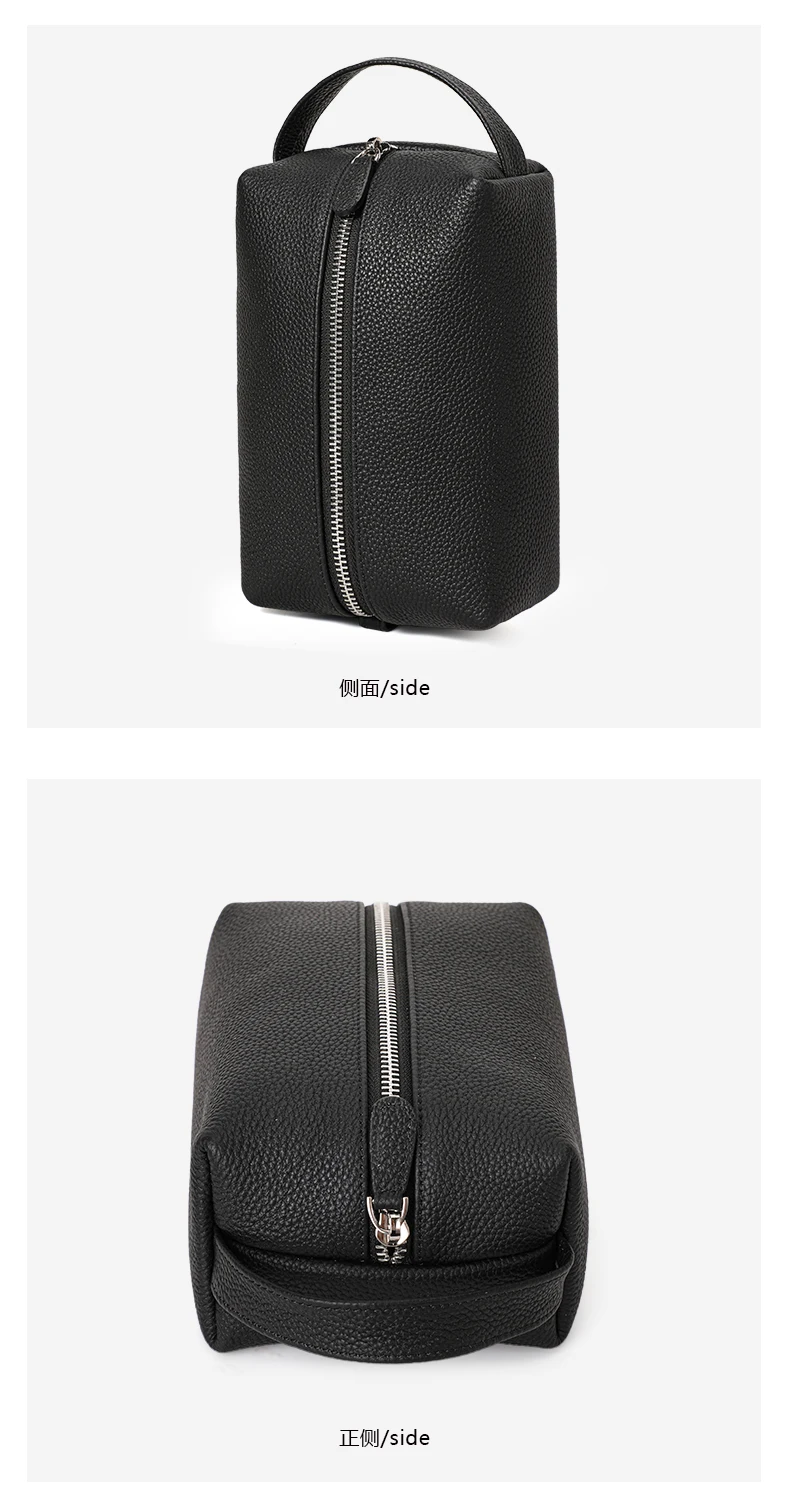 Aidrani Echtleder-Lunchbag für Damen, 2026 Neue Mini Tragbare Kosmetiktasche mit Reißverschluss, Aufbewahrungstasche für Toilettenartikel – Detail 12