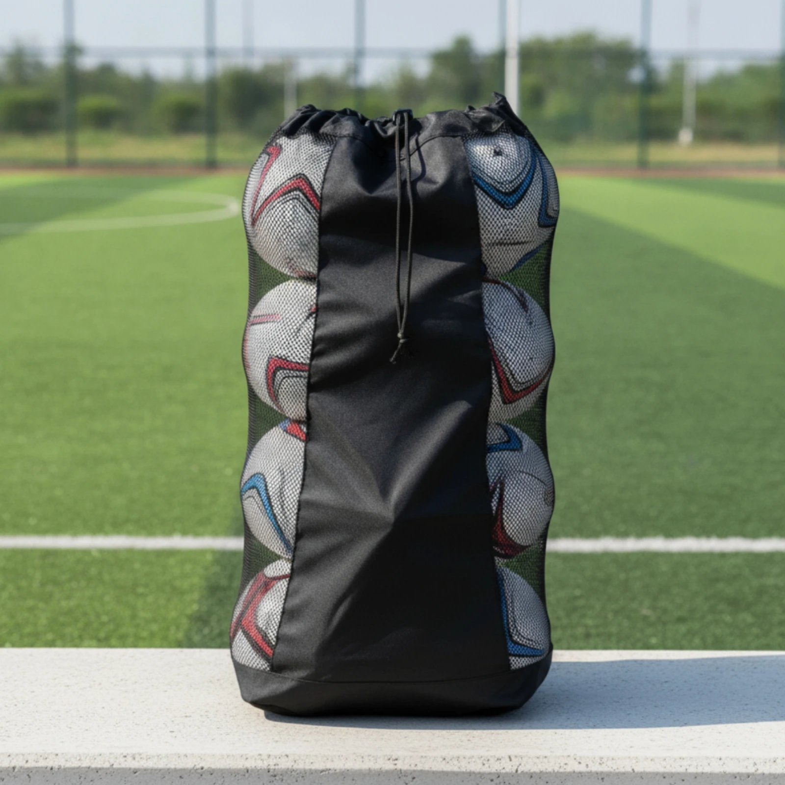 Sports Ball Bag with Shoulder Strap Long-Lasting Sports Ball Bag with Drawstring Closure Heavy Duty Rugged for Coaches
