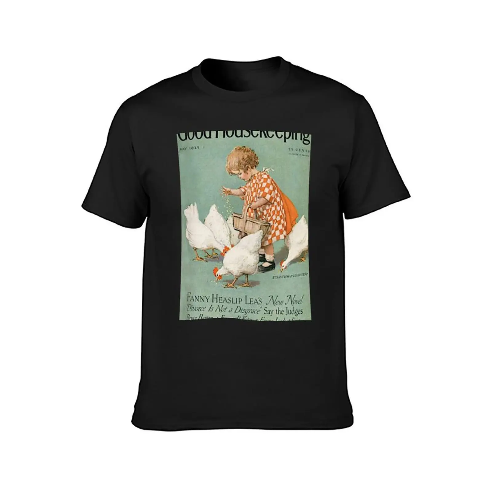 vintage good housekeeping magazine cover T-Shirt sublime sports fans T-shirts for men cotton