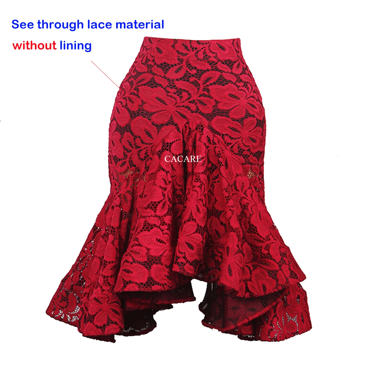 Full Lace Latin Dance Skirts Dress Dance Wear Woman Clothes Women\'s Stage Costume Outfits Flamenco Girls Salsa Dance D0325