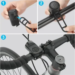 USB -Ladung Bell Elektrebike, wasserdichtes Sicherheitsring, Mountainbike -Horn, MTB -Radsportzubehör 12 Hauptverkauf Elektronisches Horn für Fahrrad - №4
