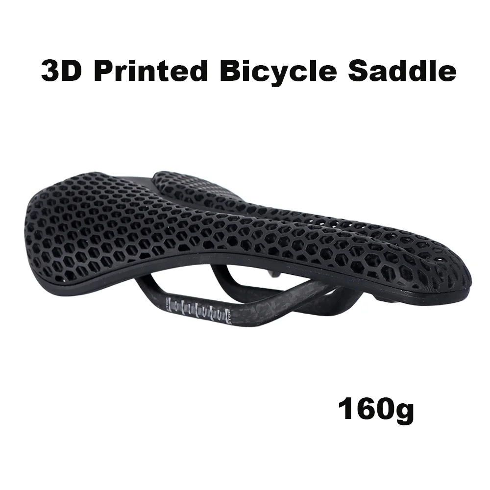 Ultralicht 3D-geprint fietszadel 177g, comfortabel ademend racefietszadel voor MTB, racefiets en mountainbike