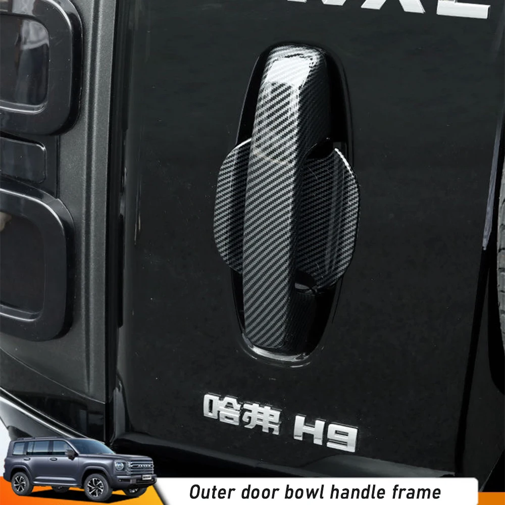 For Haval H9 2nd 2024 2025 Car door bowl outer handle sticker is used to protect scratch resistant decorative accessories