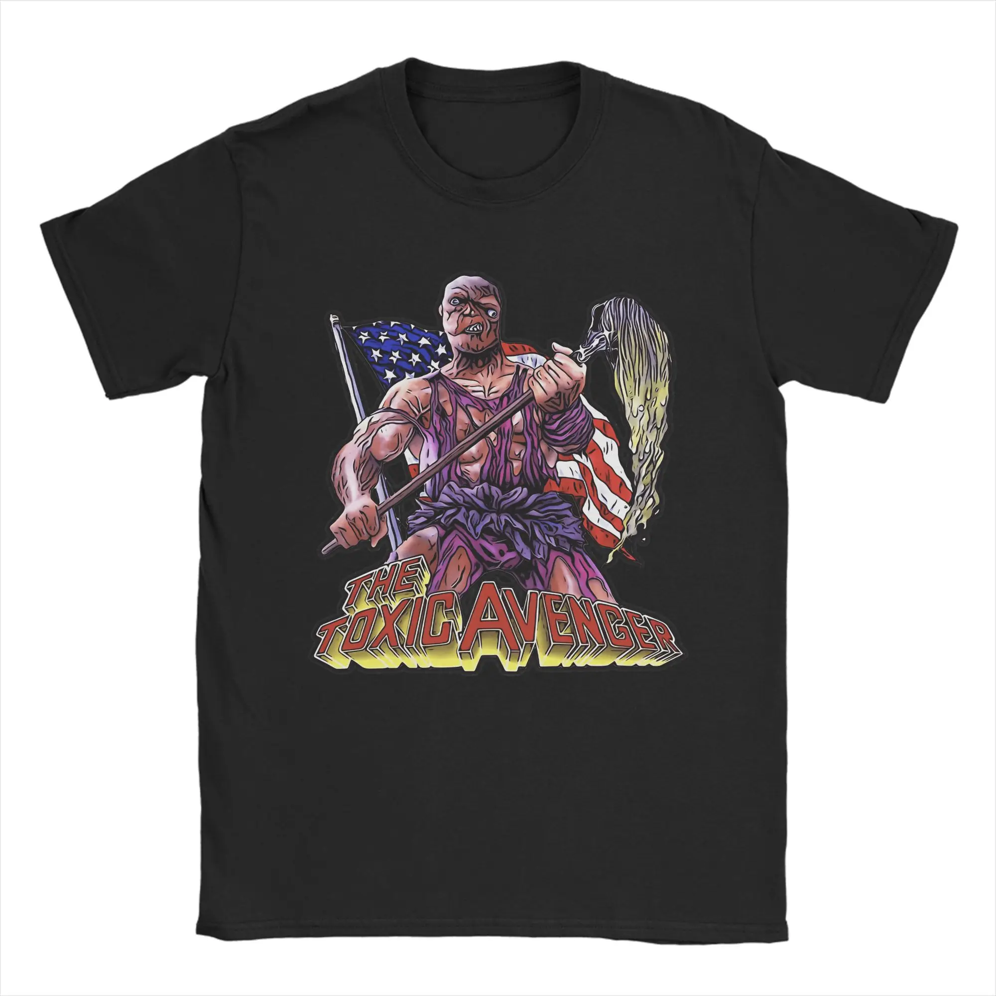 Men's T-Shirt Comedy Toxic Avenger Leisure Cotton Tee Shirt Short Sleeve  T Shirt Crewneck Tops Gift