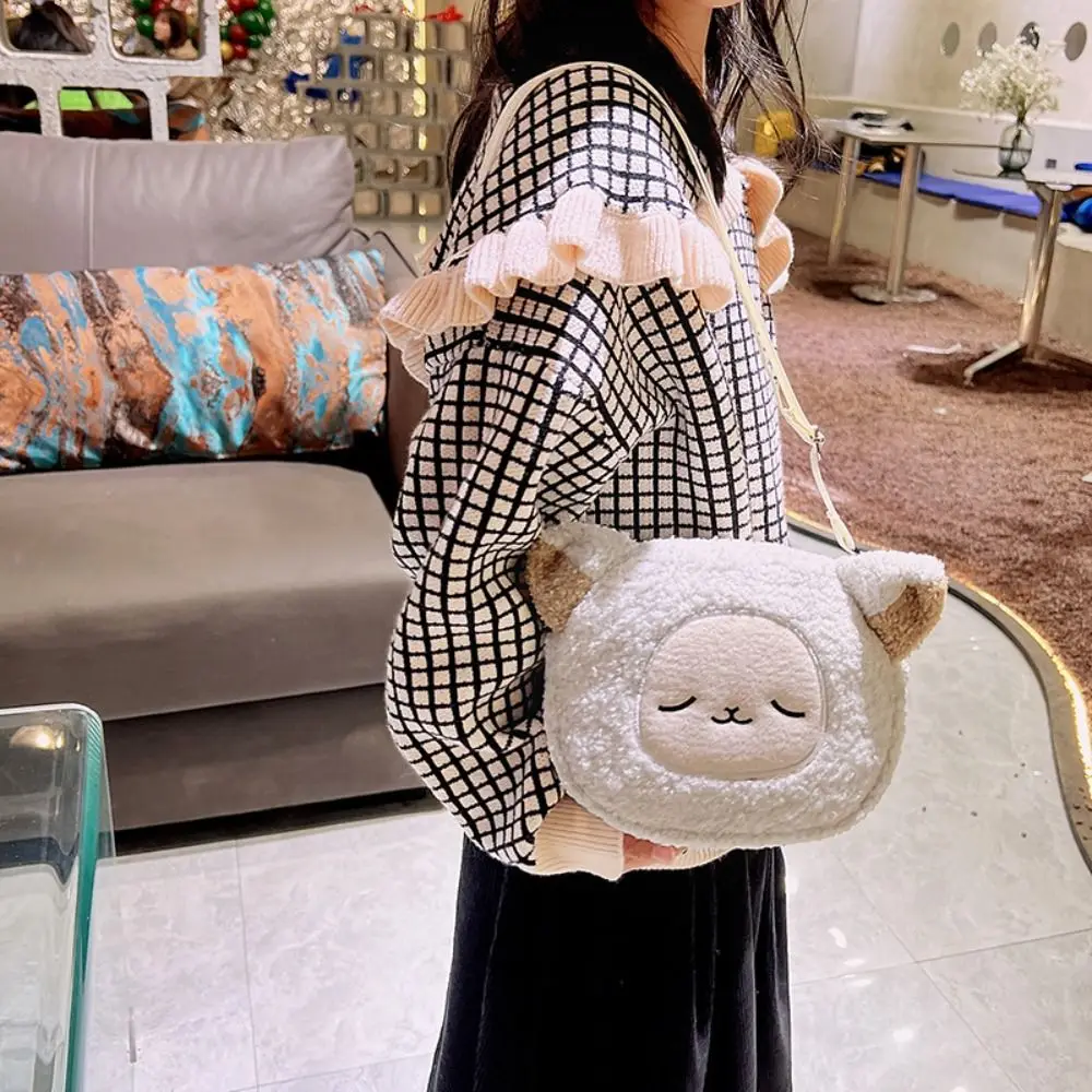 Japanese Style Cute Kawaii Bag Women Cartoon Plush Shoulder Bag for Women New Crossbody Bag Small Phone Purse