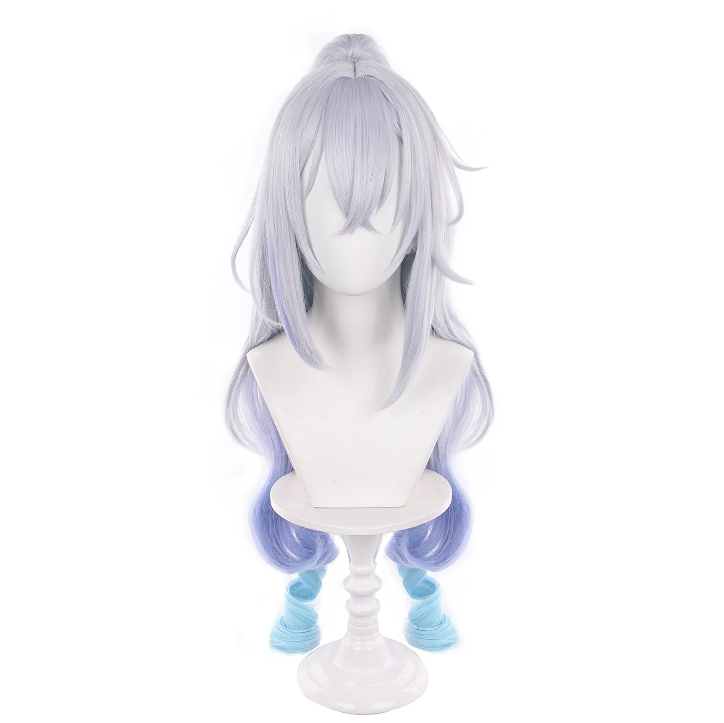 Brand SP Silver Wolf Game Honkai: Star Rail Cosplay Wigs Hair Hairpiece for Comic-con Cosplayer Halloween Costume Party Theme view 5