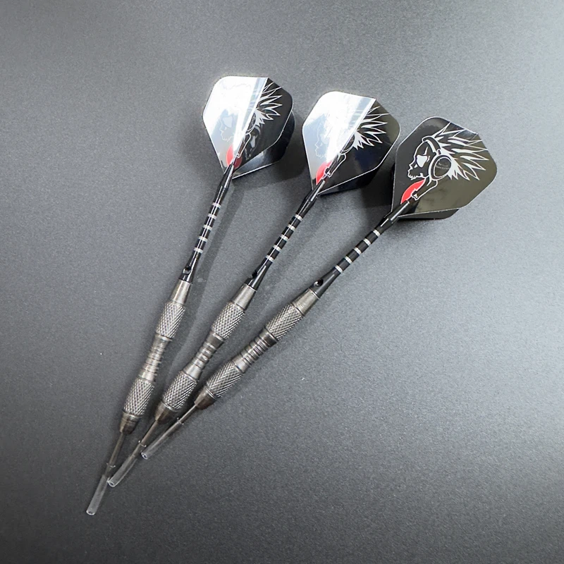 3pcs/Set Metal High-grade Imitation Tungsten Steel Needle Darts 20g Professional Competition Training Black Aluminum Rod Plastic