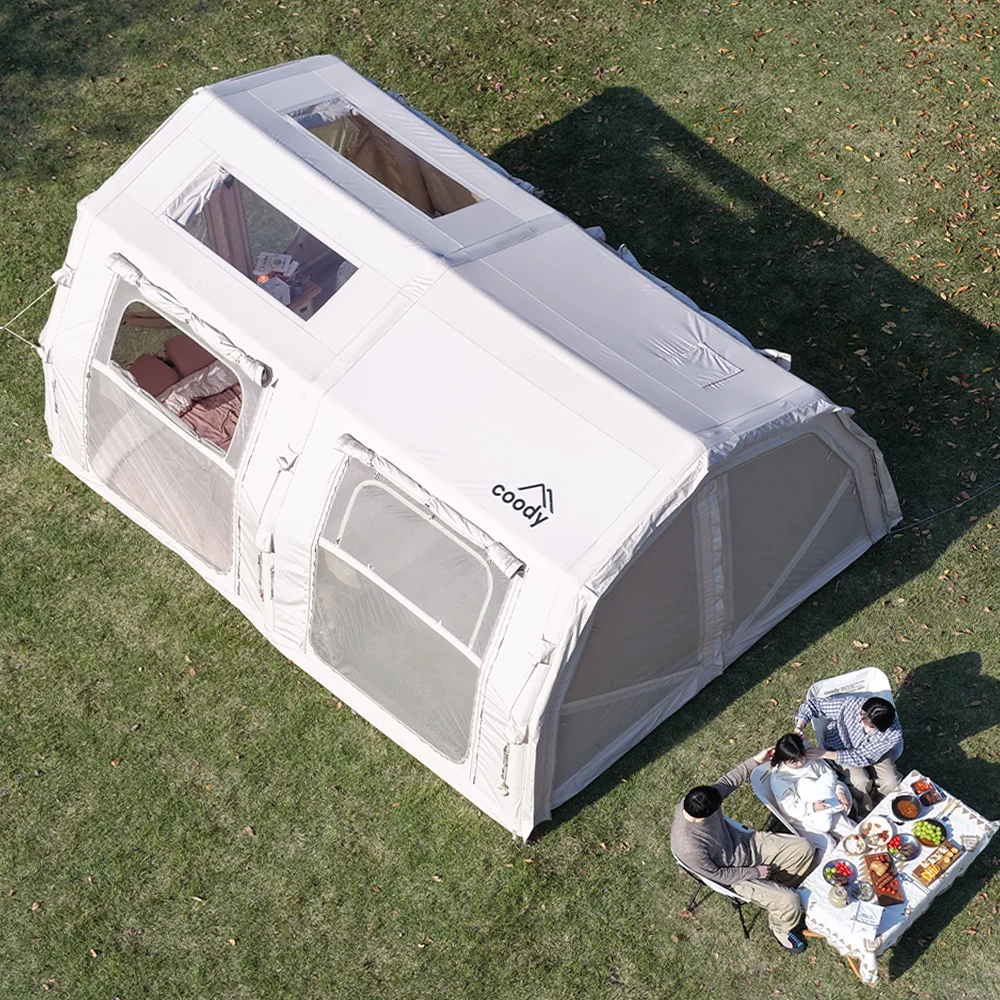 Coody 17.2 Familia Pro-Beige Beach Best Camping Air Tent Shelter Quick Open Large Space Outdoor Inflatable TentATV&UTV