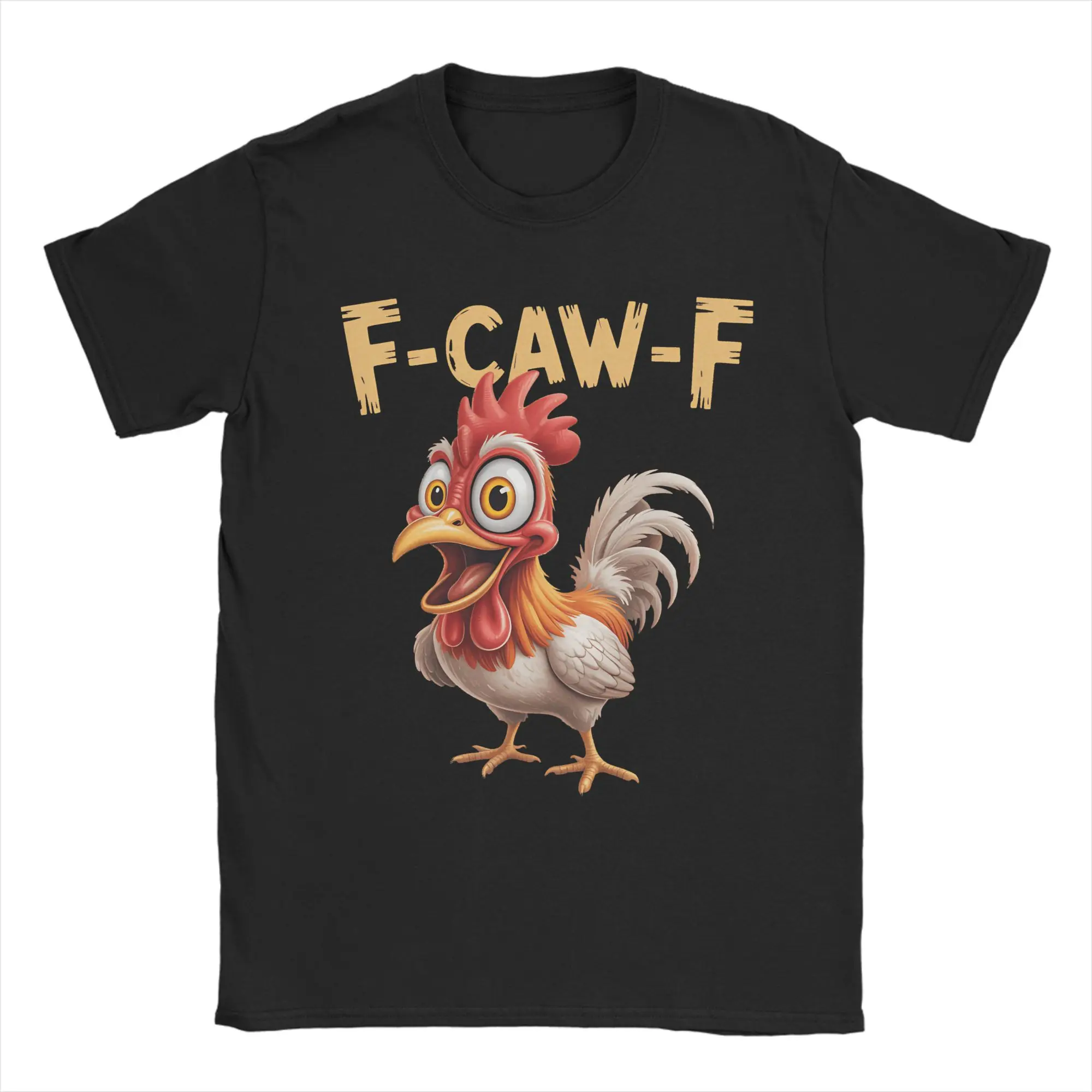 

Funny F-Caw-F Chicken Men T Shirt Leisure Tee Shirt Short Sleeve Round Neck T-Shirts Pure Cotton Summer Clothing