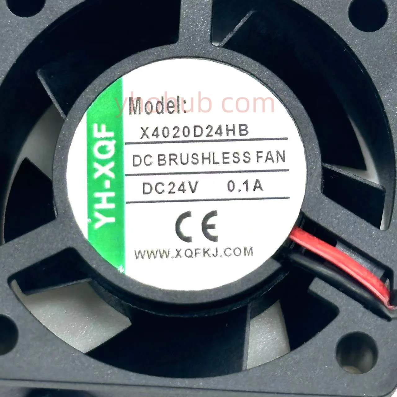 YH-XQF X4020D24HB DC 24V 0.1A 40x40x20mm 2-Wire Server Cooling Fan