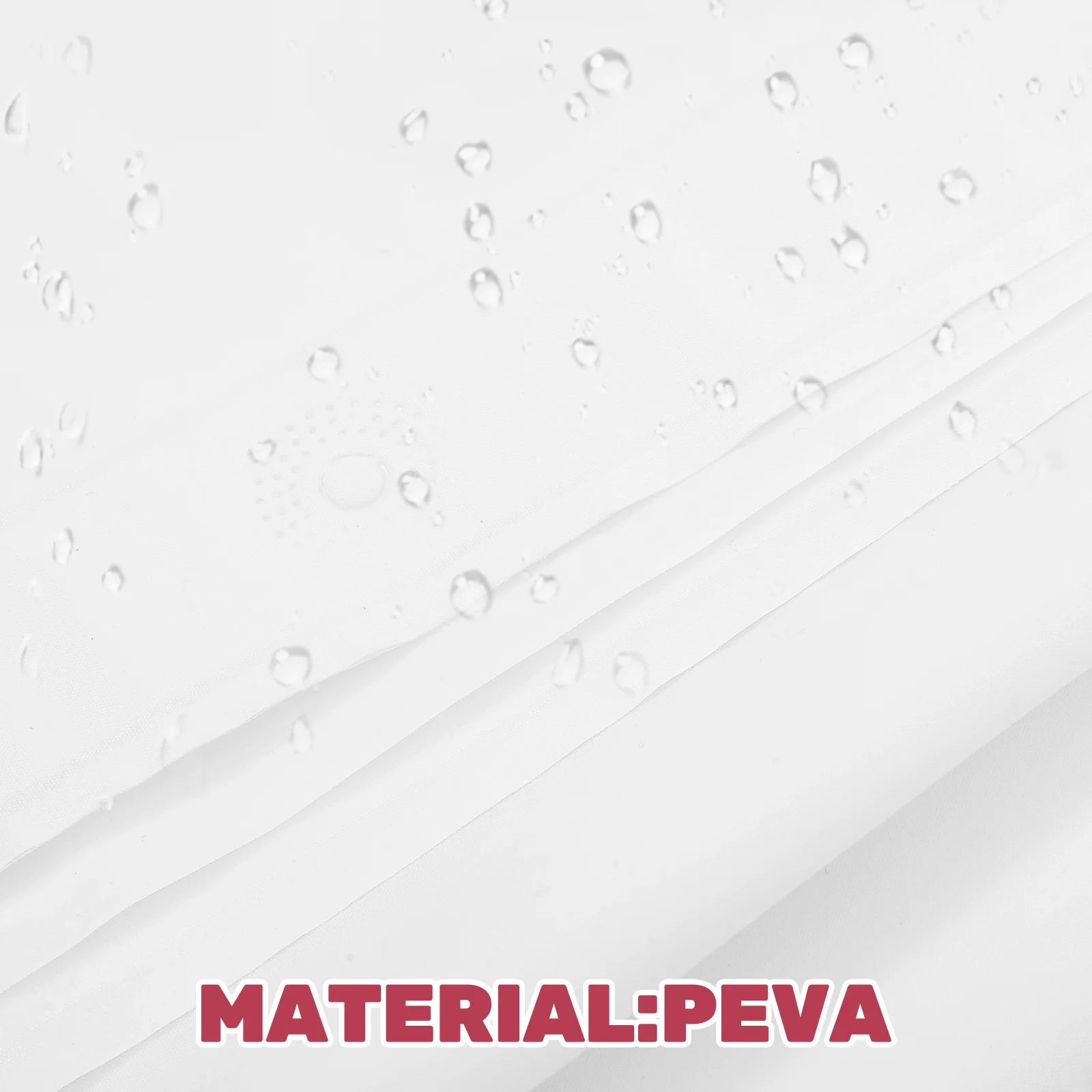 

Waterproof Shower Large PEVA Bath Curtain No Punching Hooks Easy Install Decorative Bathroom Window Curtain for Home Apartment