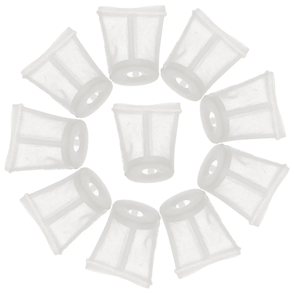 10 Stück Farbspritzgerät-Siebfilter, 120 Mesh-Mesh-Filter für Airless-Spritzgerät, Topf, Ersatzzubehör, langlebiges Nylon