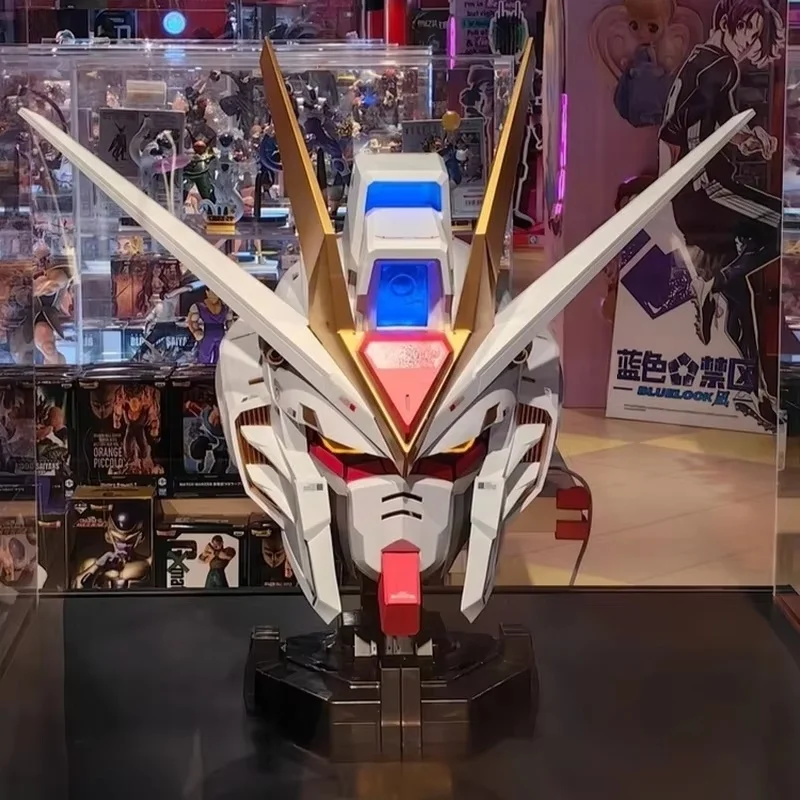 Bandai Bn Head Collection Strike Freedom Gundam Seed Freedom Anime Head Figure Desktop Decor Collectible Model Fan Birthday Gift - view 3