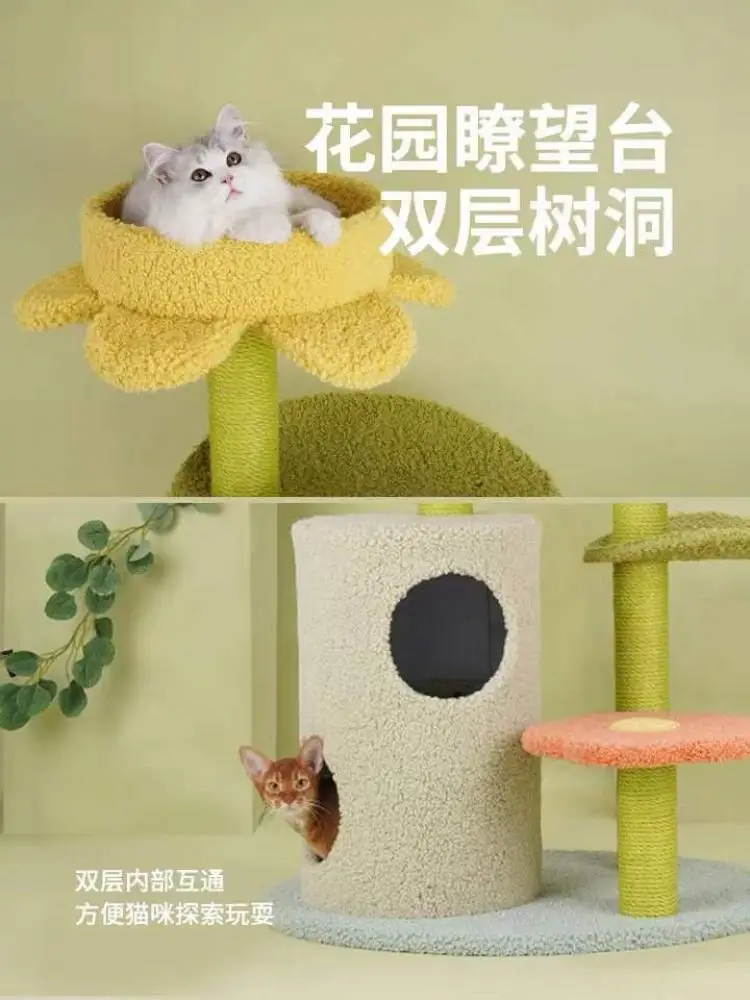 

Wear-resistant And Bite-resistant Cat Climbing Frame Cat Litter Cat Tree Sisal Grabbing Column Toy To Relieve Boredom