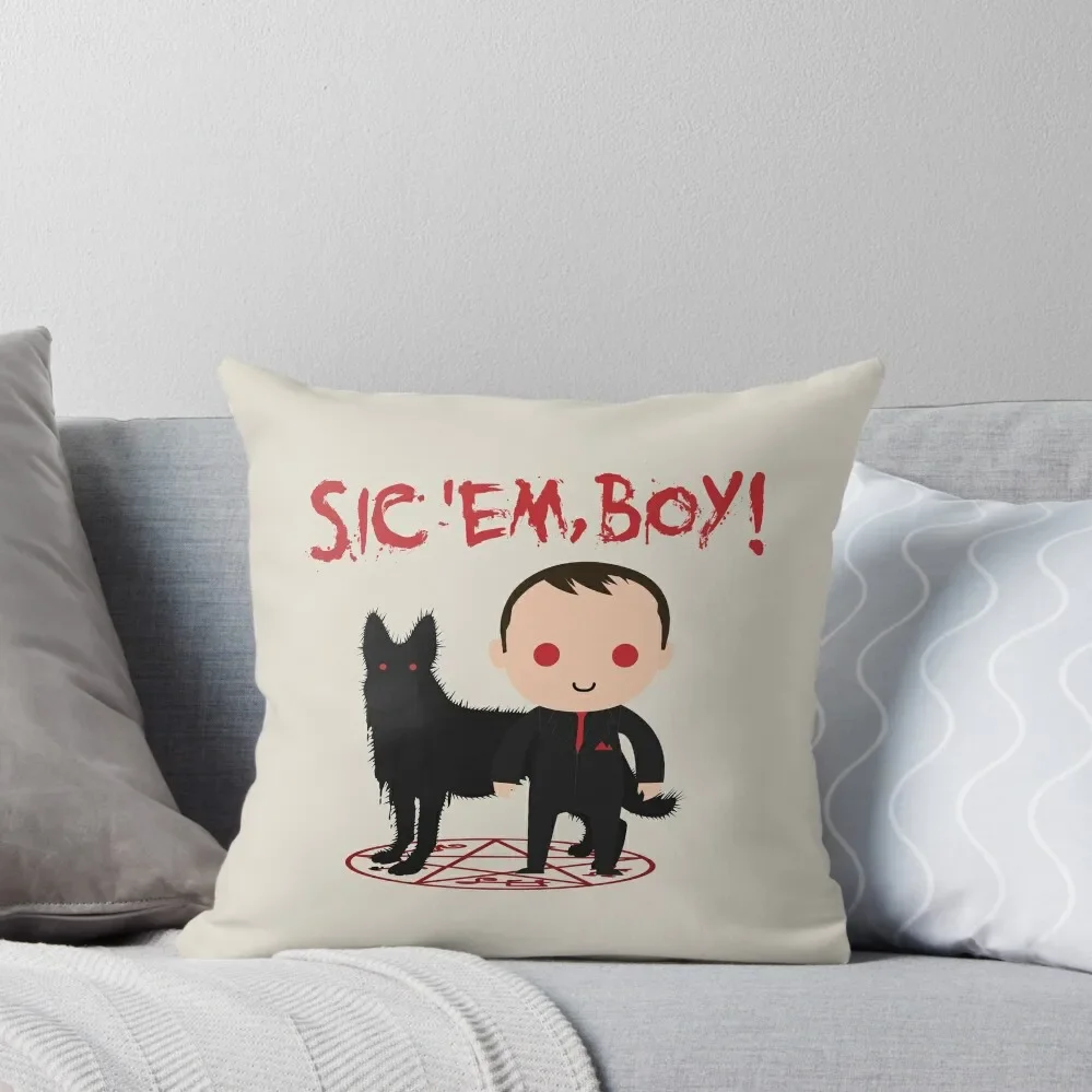 Sick 'Em, Boy! Throw Pillow Pillowcase Cushion Cushion Cover luxury throw pillow covers pillow