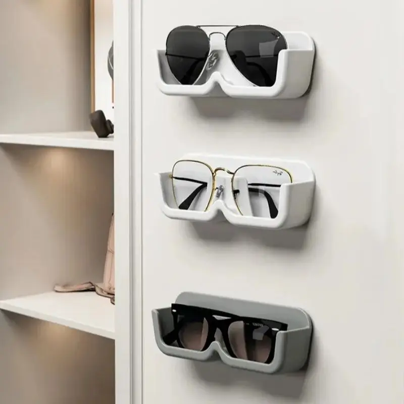 High End Sunglasses Storage Rack Glasses Storage Box Wall Mounted Punch Free Sunglasses Rack Display High End Sunglasses Wall