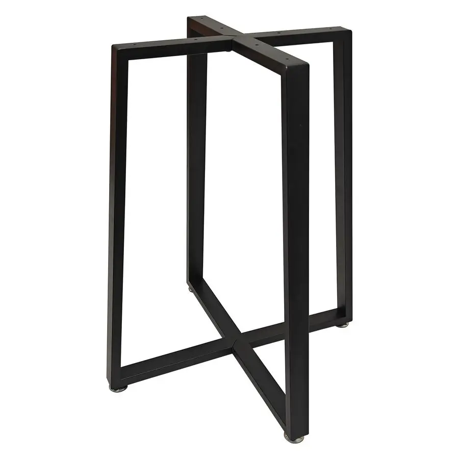 Metal Coffee Table Legs,28 Inch Black Iron Dining Table Base Only,Large Circle End Table Legs