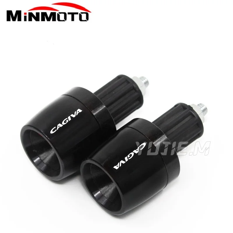 For Cagiva Mito 125 Raptor 650 1000 Canyon 500 600 Navigator 1000 River Motorcycle Accessories CNC Hand Grips Handle Bar End Cap