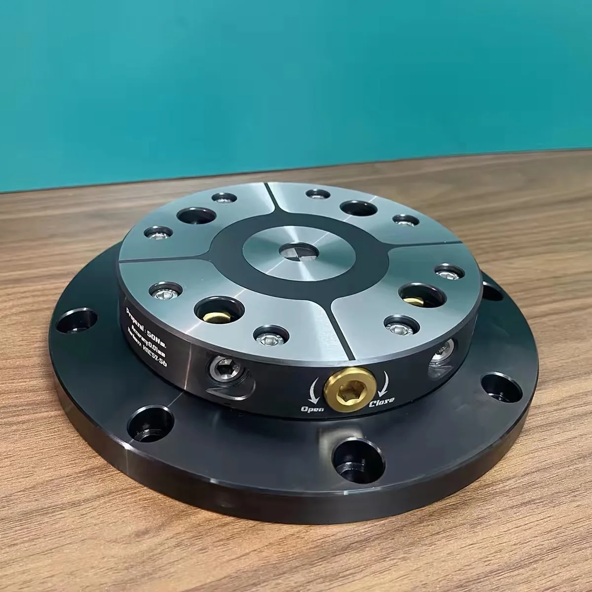 4-5 Axis Fixture Self-centering Vise Positive Paired with Zero Point Quick Change Four Axis L-block Bridge Board D52 D96