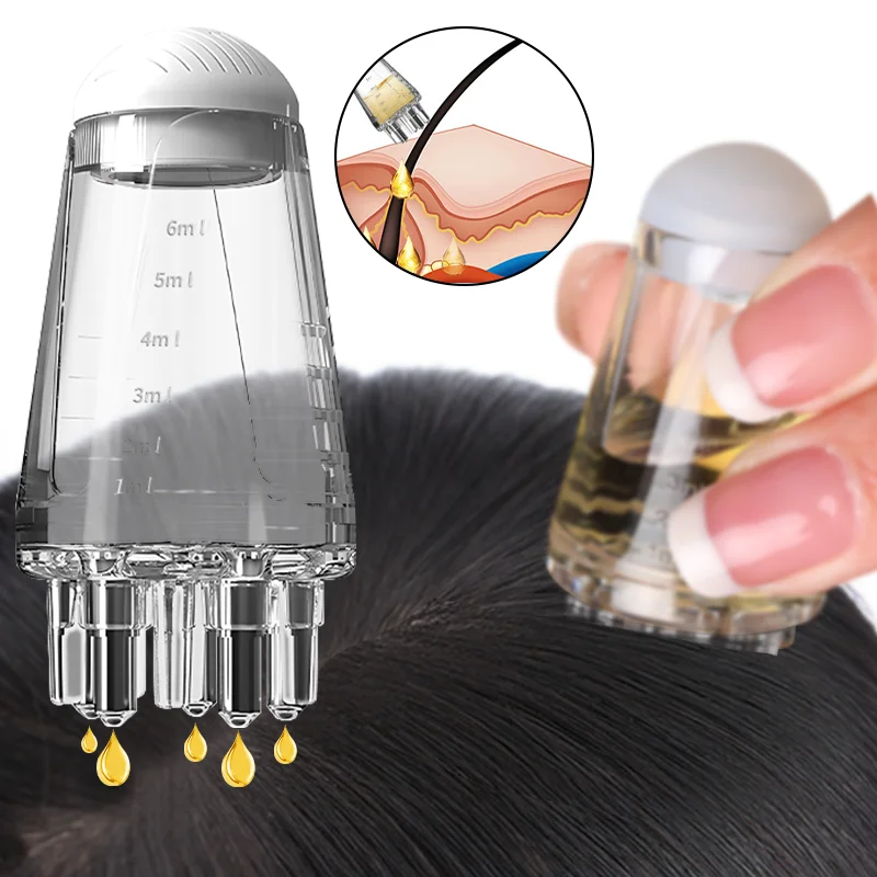 New Mini Scalp Applicator Hair Growth Serum Oil Nourish Liquid Applicator Roller Ball Massage Comb Liquid Applicator Comb