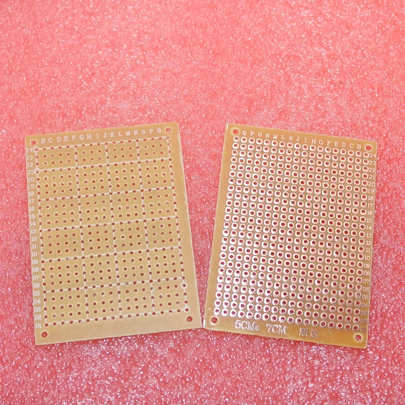  10Pcs new Prototype Paper Copper PCB Universal Experiment Matrix Circuit Board 5x7cm