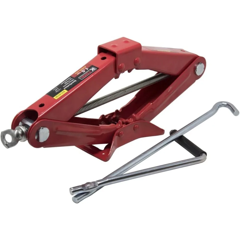 Podnośnik nożycowy samochodowy 1,5 tony, udźwig 3000 funtów, regulowany zakres podnoszenia 10,4-38,7 cm, stal stopowa, przenośny do samochodów i majsterkowania