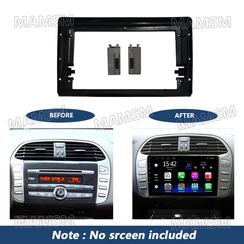 9 Inch 2 Din Auto Radio Frame For  FIAT BRAVO 198 2006-2016 Car Player DVD Dashboard Audio Panel Mount Installation Fascia Frame