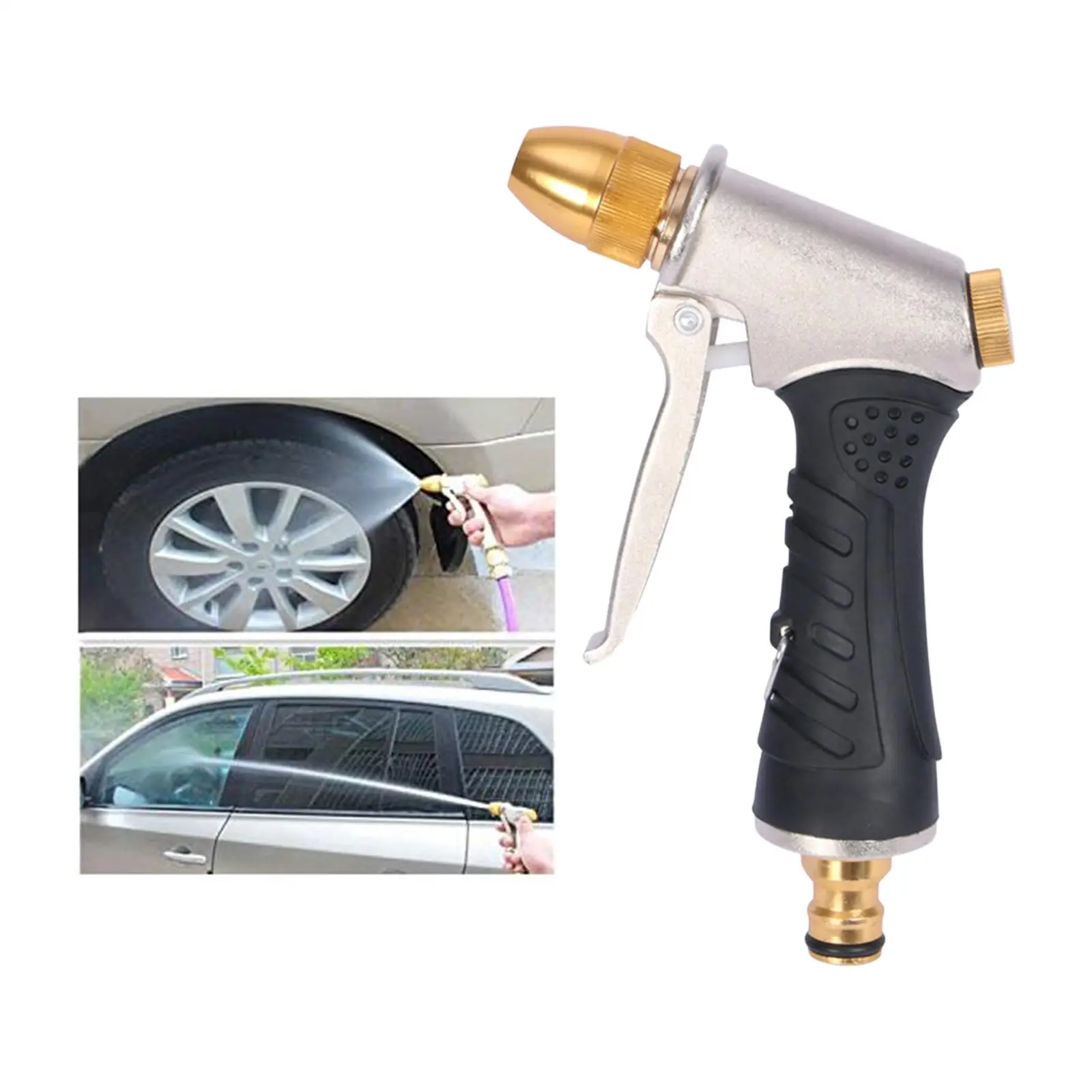 

Upgrade Garden Hose Nozzle Sprayer, Heavy Duty Metal Handheld Water Nozzle High