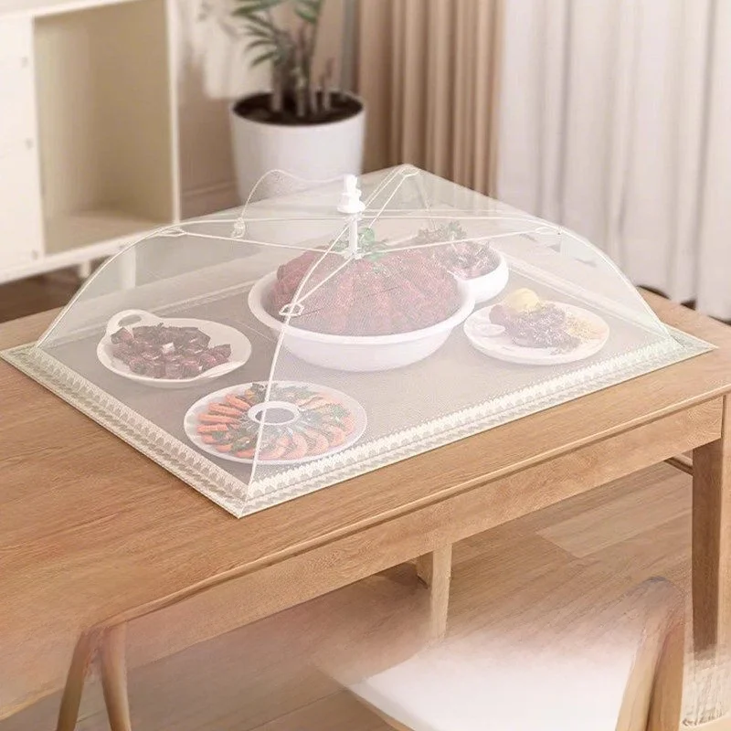Cubierta Rectangular para Alimentos, Nueva, para Uso Doméstico, a Prueba de Polvo, Apilable, para Sobras, Cubierta de Mesa, Modelo LSQ-4242, Familiar, a Prueba de Polvo
