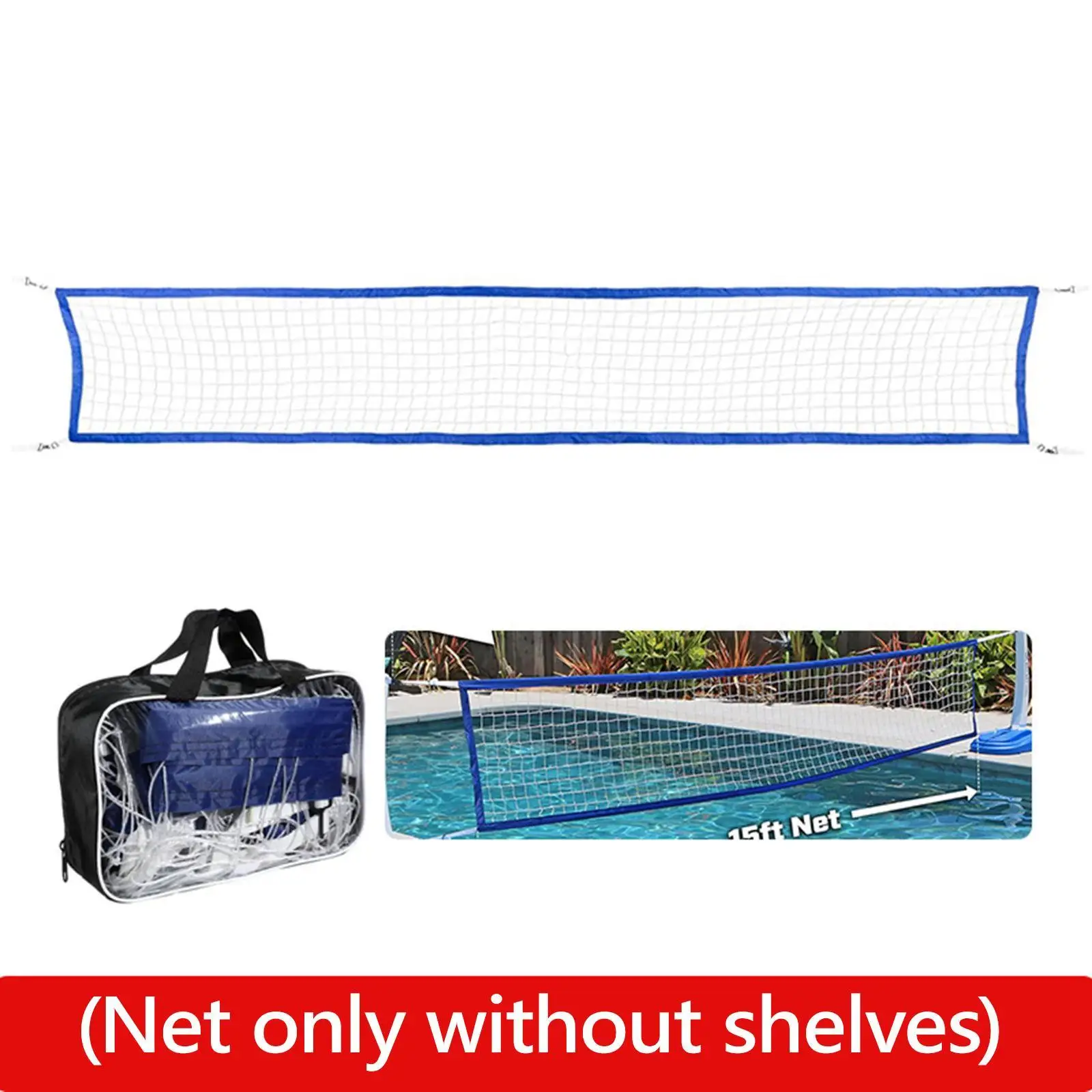 

Volleyball Net 4.5MX1M Replacement for Swimming Pool Outdoor Activities Lawn