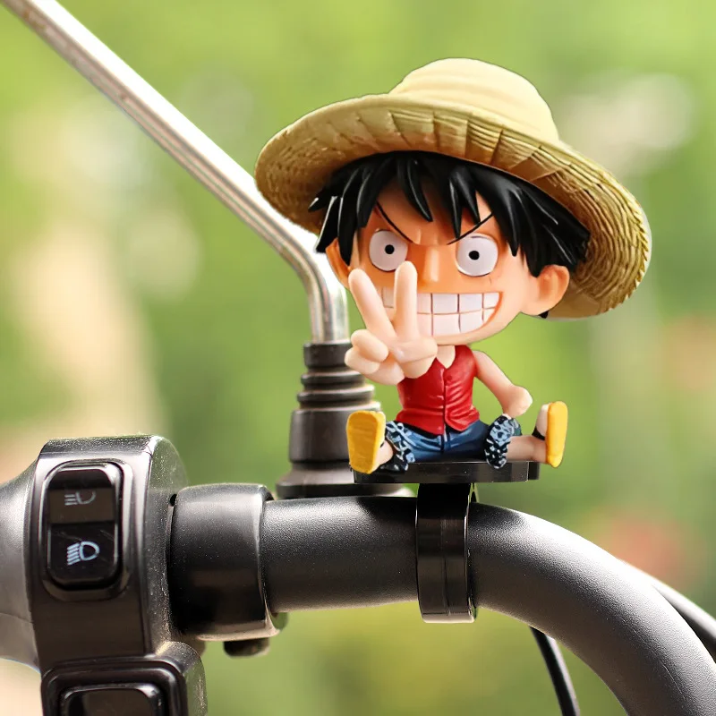 

One Piece Anime Cartoon Kawaii Accessories Luffy Roronoa Zoro Nami Bicycle Outdoor Decoration Pendants Child Toy Gift