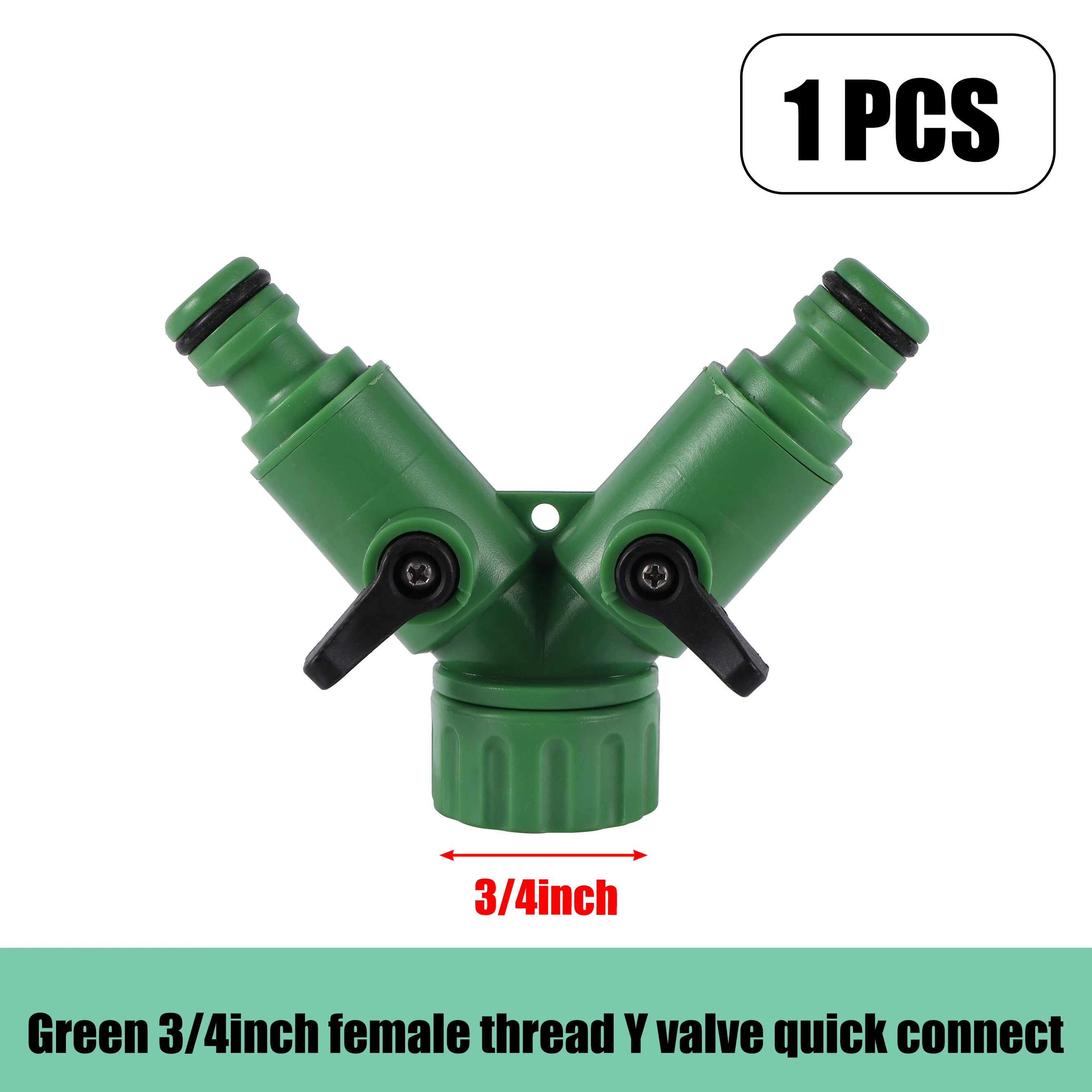 Garden Hose Irrigation Diverter 4/7mm Quick Coupler Y Tap Adapter Male Female Threaded Hose Connector for Drip Watering System