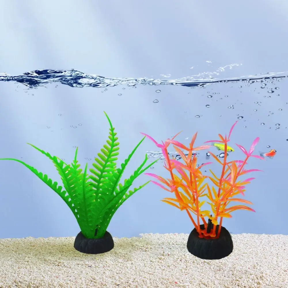 Decorative Artificial Aquatic Plants Mini Simulation Water Weeds Ornament Lifelike Plastic Fake Water Plants Landscaping