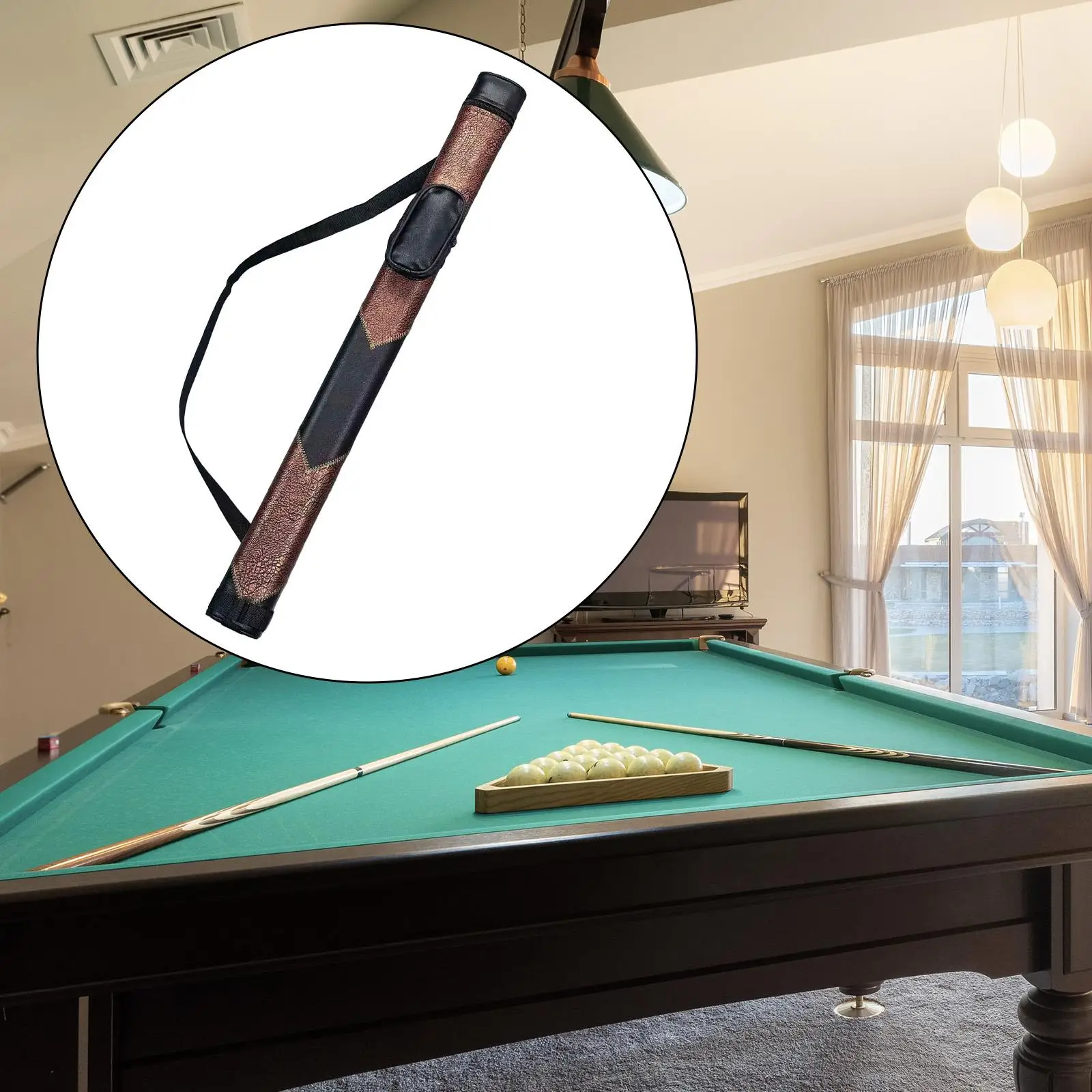 

Pool Cue Case Pool Table Supplies Organizing Organizer Storage Billiard Cue Sticks Case Container for Snooker Club Professional