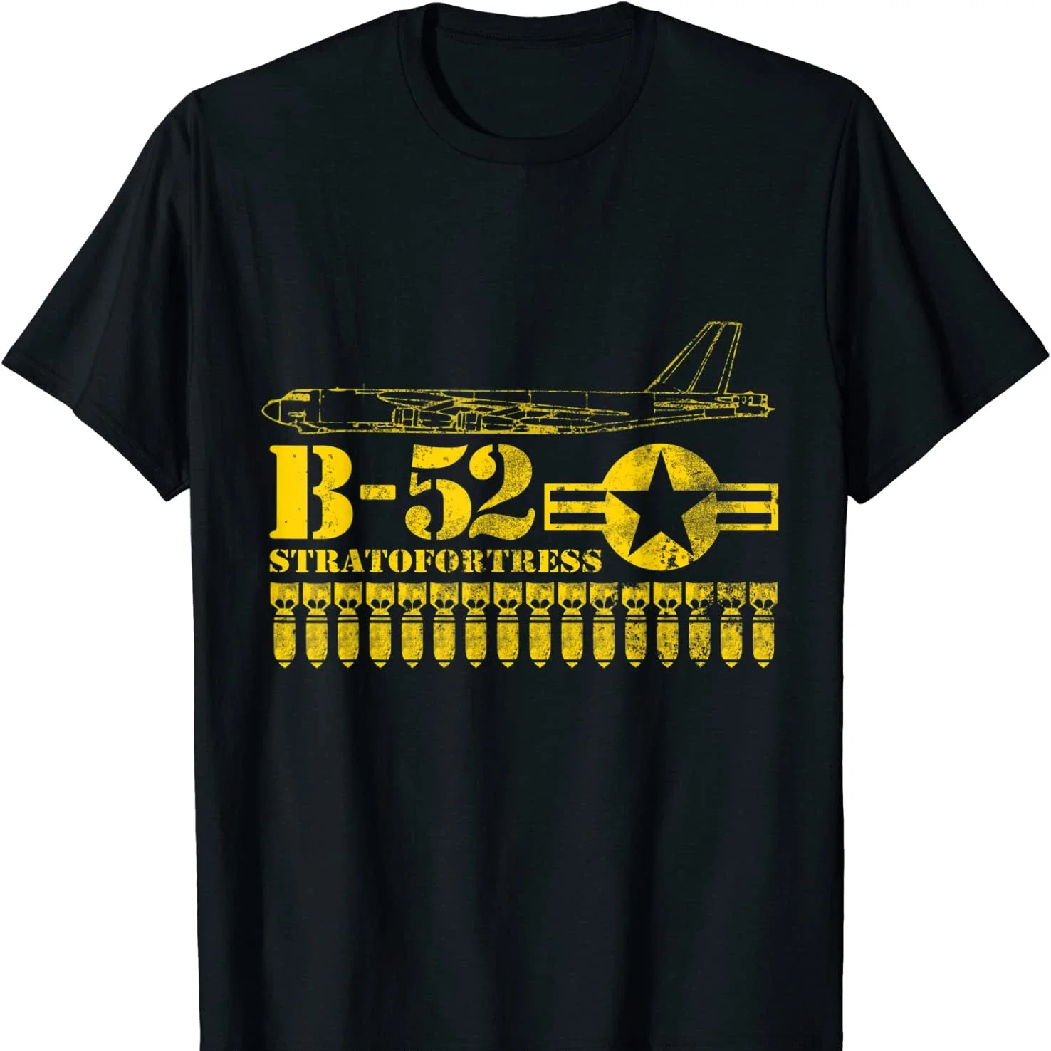 US Air Force B-52 Stratofortress Strategic Bomber T Shirt. 100% Cotton Short Sleeve O-Neck Casual T-shirts Loose Top Size S-3XL