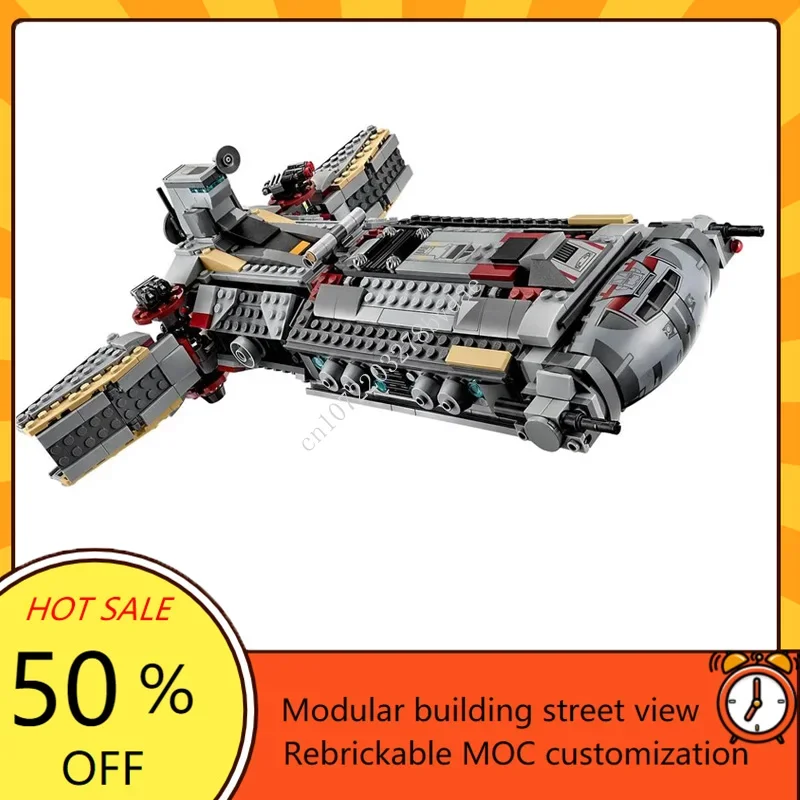 936ピース 反乱軍戦闘フリゲート巡洋艦 カスタムパズルキット クローンウォーサポートシップ DIY組み立てモデル 大人・ティーン向け教育玩具
