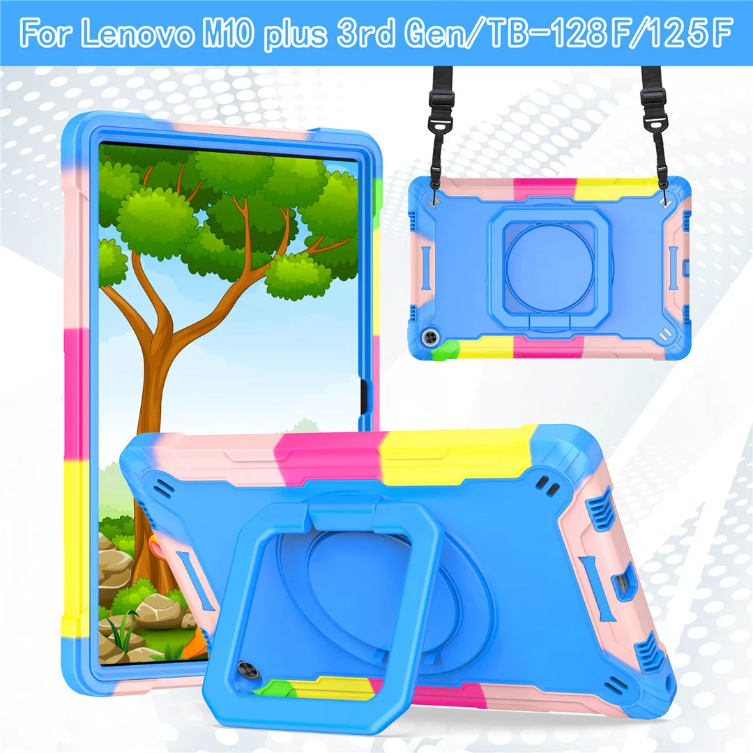 

Kids Protection Case For Lenovo Tab M10 Plus 3rd Gen 10.6 2022 Shockproof Stand Cover for Lenovo Tab M10 Plus TB-125F TB-128F