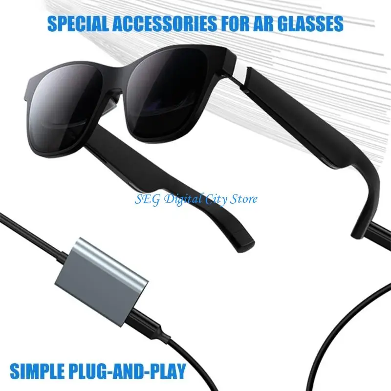 

U75B Lightweight Type C Adapter For AR Glasses Enables Simultaneous Charging And Display